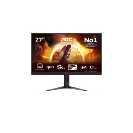 AOC CQ27G4Z2 Curved 34 2560x1440/16:9/350cd/m2/1ms HDMI, DisplayPort, USB, Headphone out , AOC