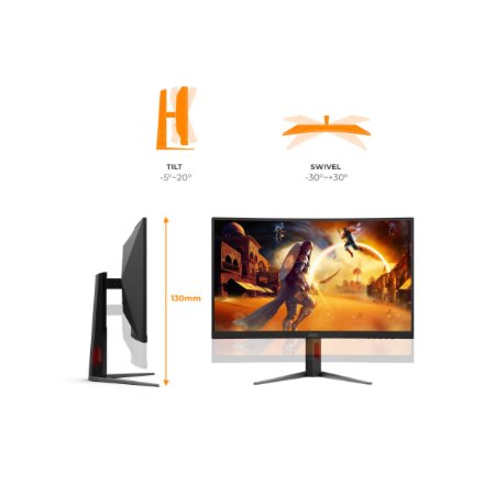 AOC CQ27G4Z2 Curved 34 2560x1440/16:9/350cd/m2/1ms HDMI, DisplayPort, USB, Headphone out , AOC