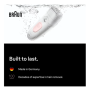Braun Epilator , Silk-épil 5 SE5-000 , Operating time (max) 40 min , Number of power levels 2 , Wet & Dry , White/Pink