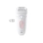 Braun Epilator , Silk-épil 5 SE5-000 , Operating time (max) 40 min , Number of power levels 2 , Wet & Dry , White/Pink