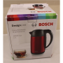 SALE OUT. , Bosch , Kettle , DesignLine TWK3P424 , Electric , 2400 W , 1.7 L , Stainless steel , 360° rotational base , Red , DAMAGED PACKAGING