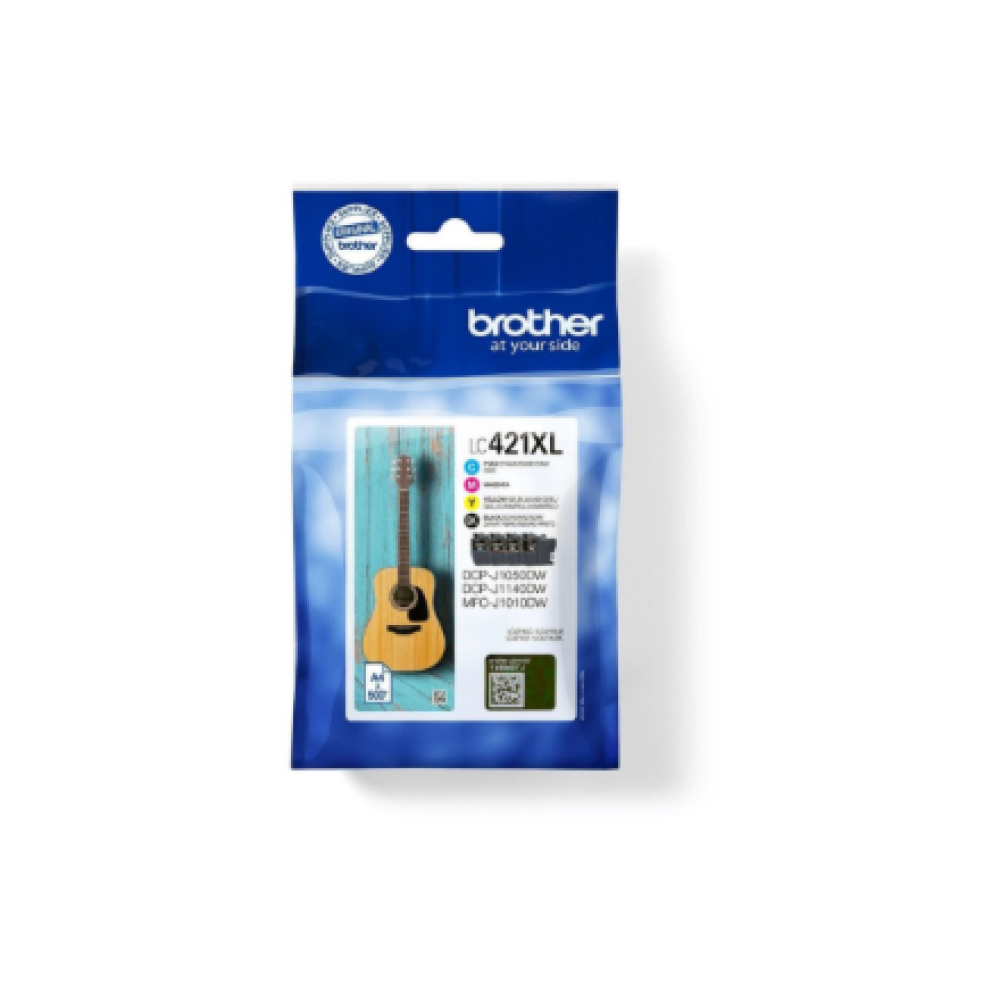 Brother LC421XLVAL Ink Cartridge Multipack , Brother Brother LC , LC421XLVAL , Brother LC421XL - 4-pack - XL - black, yellow, cyan, magenta - original - ink cartridge , Ink cartridge , Black, yellow, cyan, magenta