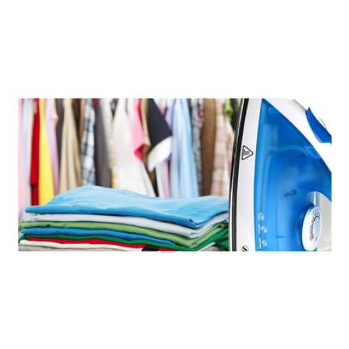 Iron , Mesko , MS 5023 , With cord , 2200 W , Blue/White