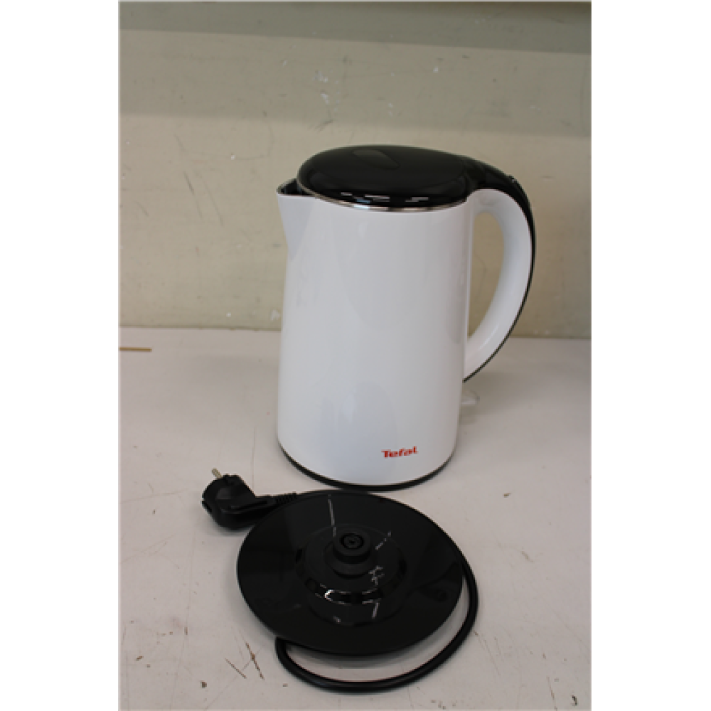 SALE OUT. TEFAL KO260130 Kettle, White , TEFAL KO260130 , Standard kettle , 2400 W , 1.7 L , Stainless steel , 360° rotational base , White , DEMO, SCRATCHED