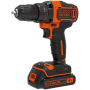 BLACK & DECKER 18V , 2x1.5 Ah Cordless drill driver , BDCDD186KB-QW