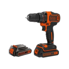 Black&Decker 18v2G DD w 400mA ch in kitbox 2 batts BDCDD186KB-QW , BLACK & DECKER