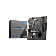 MSI PRO H610M-G WIFI DDR4 , Processor family Intel , Processor socket LGA1700 , DDR4 , Supported hard disk drive interfaces SATA, M.2 , Number of SATA connectors 4