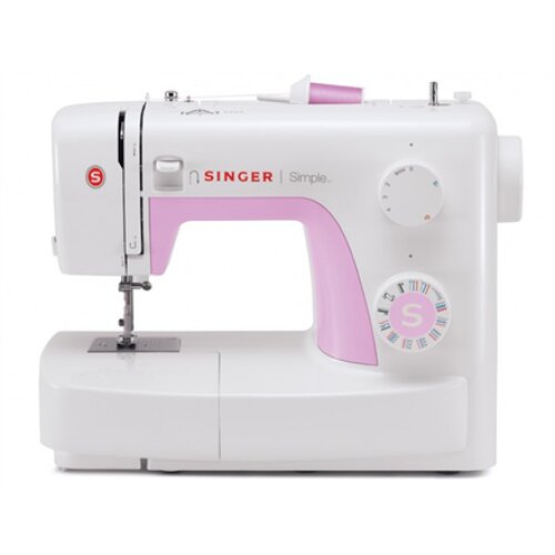 Singer , SIMPLE 3223 , Number of stitches 23 , Number of buttonholes 1 , White/Pink