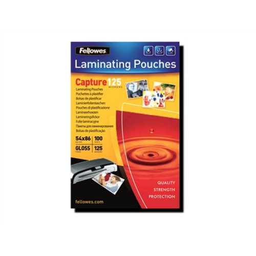Fellowes , Laminating Pouch PREMIUM , A4 , Glossy , Thickness: 125 micron, Qty Per Pack: 100 pcs; Ideal for notices, craft materials, signage and frequently handled documents; Compatible with all laminator brands