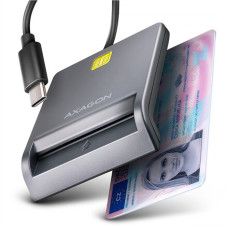 AXAGON USB-C Smart Card FlatReader , CRE-SM3TC