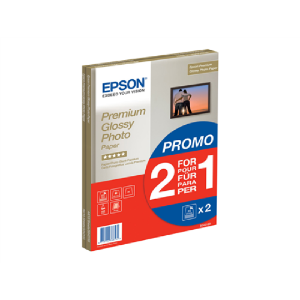 Premium Glossy Photo Paper 30 sheets , White , 255 g/m² , A4 , Photo