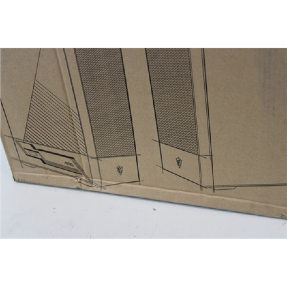 SALE OUT. MSI MAG FORGE 110R PC Case, Mid-Tower, USB 3.2, Black , MSI , DAMAGED PACKAGING, BROKEN LEG