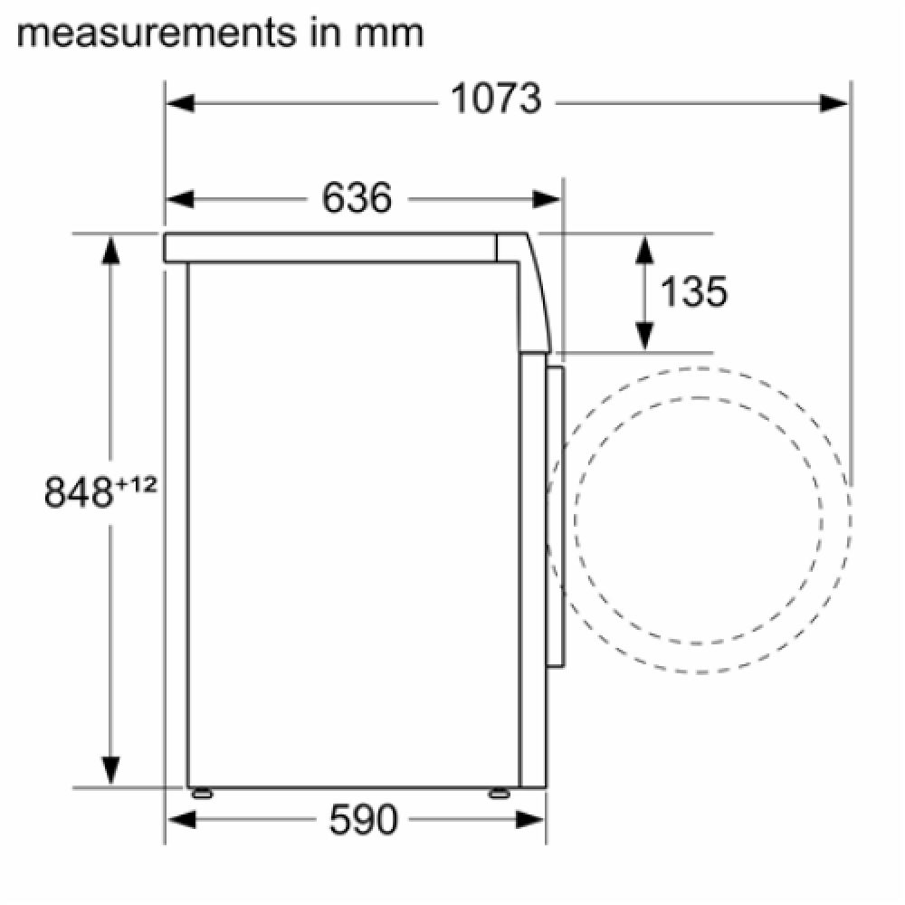 Bosch Washing Machine WGG244ARSN Energy efficiency class A, Front loading, Washing capacity 9 kg, 1400 RPM, Depth 59 cm, Width 59.8 cm, Display, LED, Grey