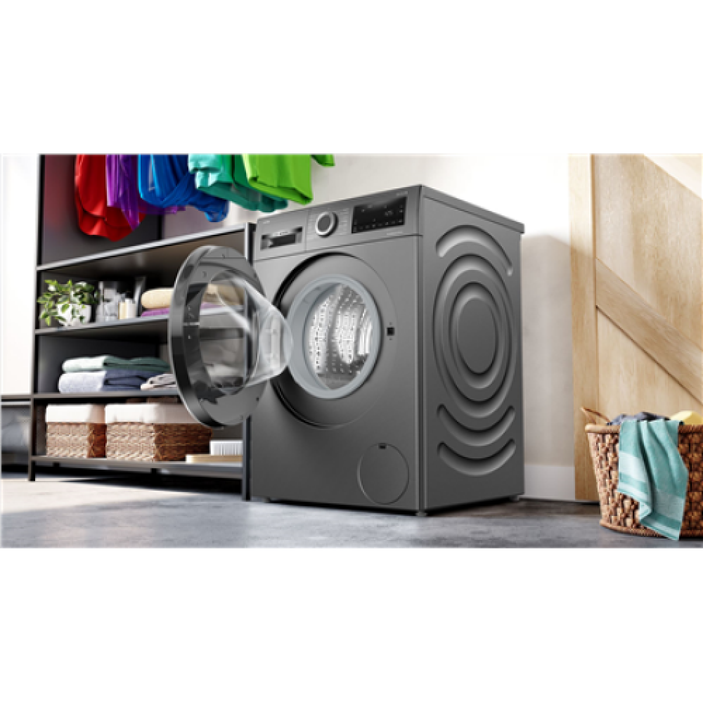 Bosch Washing Machine WGG244ARSN Energy efficiency class A, Front loading, Washing capacity 9 kg, 1400 RPM, Depth 59 cm, Width 59.8 cm, Display, LED, Grey