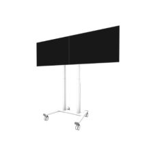 Neomounts Floor stand , ADM-875WH2 Dual screen adapter , Adjustable Height , 42-65 , Maximum weight (capacity) 40 kg , White
