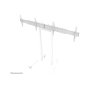 Neomounts Floor stand , ADM-875WH2 Dual screen adapter , Adjustable Height , 42-65 , Maximum weight (capacity) 40 kg , White