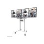 Neomounts Floor stand , ADM-875WH2 Dual screen adapter , Adjustable Height , 42-65 , Maximum weight (capacity) 40 kg , White