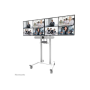 Neomounts Floor stand , ADM-875WH2 Dual screen adapter , Adjustable Height , 42-65 , Maximum weight (capacity) 40 kg , White