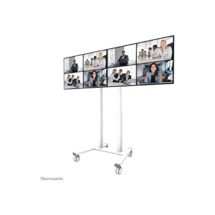 Neomounts Floor stand , ADM-875WH2 Dual screen adapter , Adjustable Height , 42-65 , Maximum weight (capacity) 40 kg , White