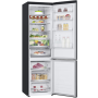 LG Refrigerator GBB92MCACP Energy efficiency class C, Free standing, Combi, Height 203 cm, No Frost system, Fridge net capacity 277 L, Freezer net capacity 107 L, Display, 35 dB, Black