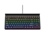 NOXO Specter Gaming keyboard Mechanical Mechanical switches with noticeable tactile and audible feedback; Individually backlit keys with dynamic lighting effects and rainbow illumination; Compact design maximizes desktop space for mouse movement; Long las
