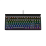 NOXO Specter Gaming keyboard Mechanical Mechanical switches with noticeable tactile and audible feedback; Individually backlit keys with dynamic lighting effects and rainbow illumination; Compact design maximizes desktop space for mouse movement; Long las