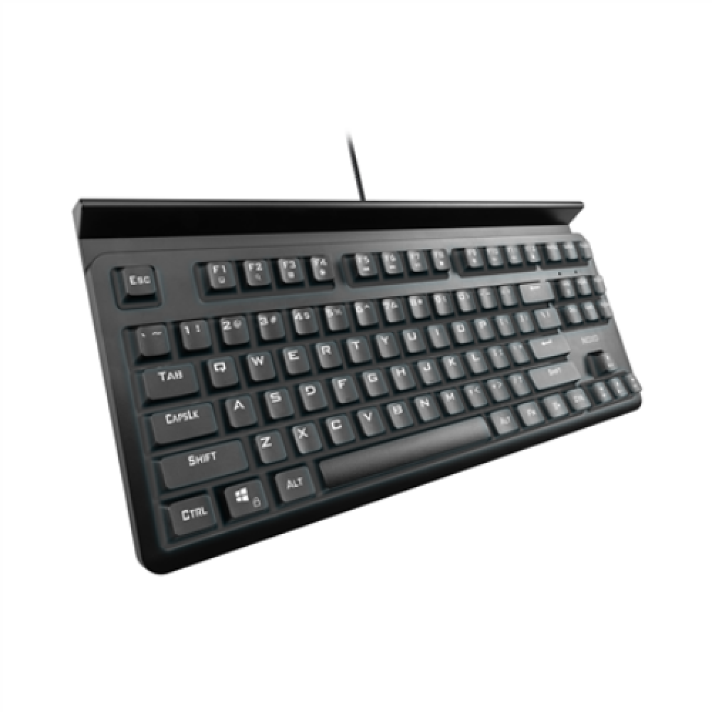 NOXO Specter Gaming keyboard Mechanical Mechanical switches with noticeable tactile and audible feedback; Individually backlit keys with dynamic lighting effects and rainbow illumination; Compact design maximizes desktop space for mouse movement; Long las