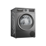 Bosch , WQG245ARSN , Dryer Machine , Energy efficiency class A++ , Front loading , 9 kg , Sensitive dry , LED , Depth 61.3 cm , Steam function , Black