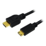 2m HDMI cable type A male - HDMI mini Typ C, bulk cable Logilink , HDMI to mini-HDMI