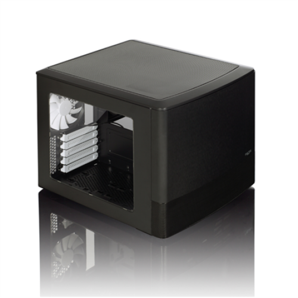 Fractal Design , NODE 804 , Side window , 2 - USB 3.0Audio in/outPower button with LED (white)HDD activity LED (white) , Black , Micro ATX , Power supply included No