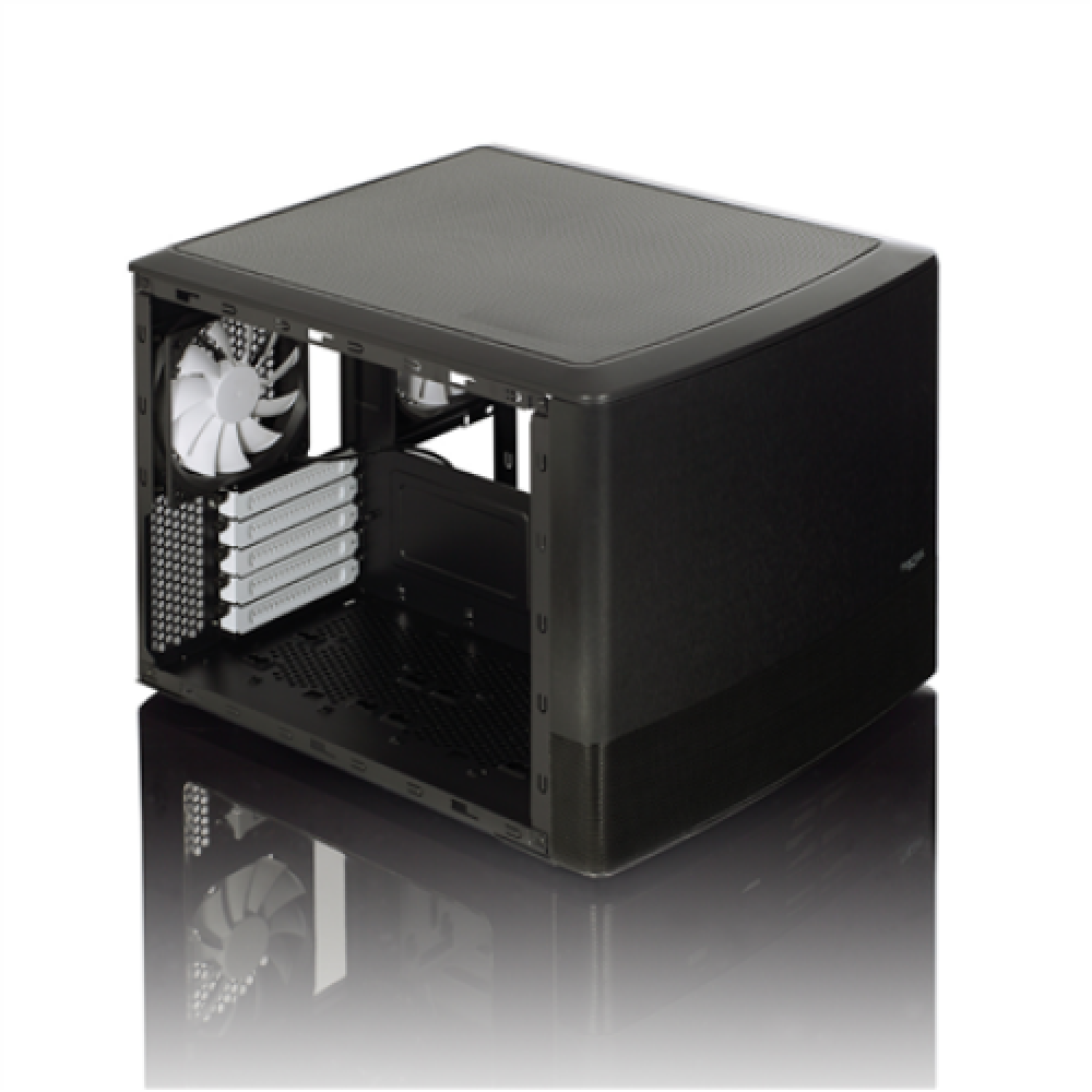 Fractal Design , NODE 804 , Side window , 2 - USB 3.0Audio in/outPower button with LED (white)HDD activity LED (white) , Black , Micro ATX , Power supply included No
