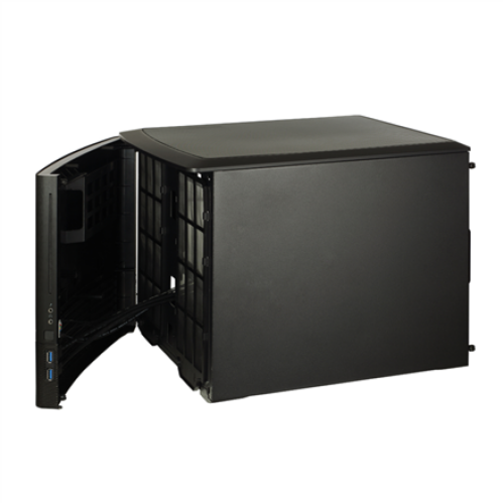 Fractal Design , NODE 804 , Side window , 2 - USB 3.0Audio in/outPower button with LED (white)HDD activity LED (white) , Black , Micro ATX , Power supply included No