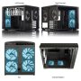 Fractal Design , NODE 804 , Side window , 2 - USB 3.0Audio in/outPower button with LED (white)HDD activity LED (white) , Black , Micro ATX , Power supply included No