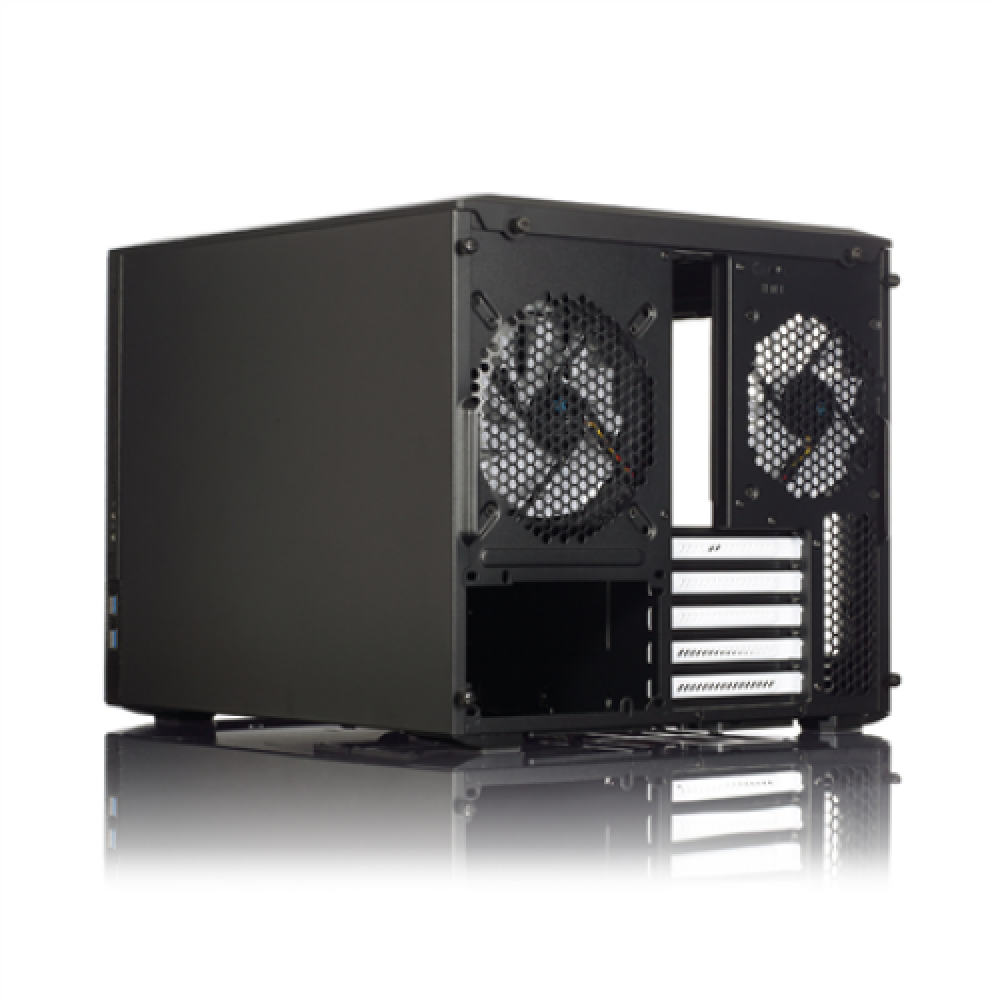 Fractal Design , NODE 804 , Side window , 2 - USB 3.0Audio in/outPower button with LED (white)HDD activity LED (white) , Black , Micro ATX , Power supply included No