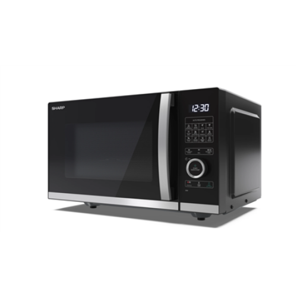 Sharp , Microwave Oven with Grill , YC-QG234AE-B , Free standing , 23 L , 900 W , Grill , Black