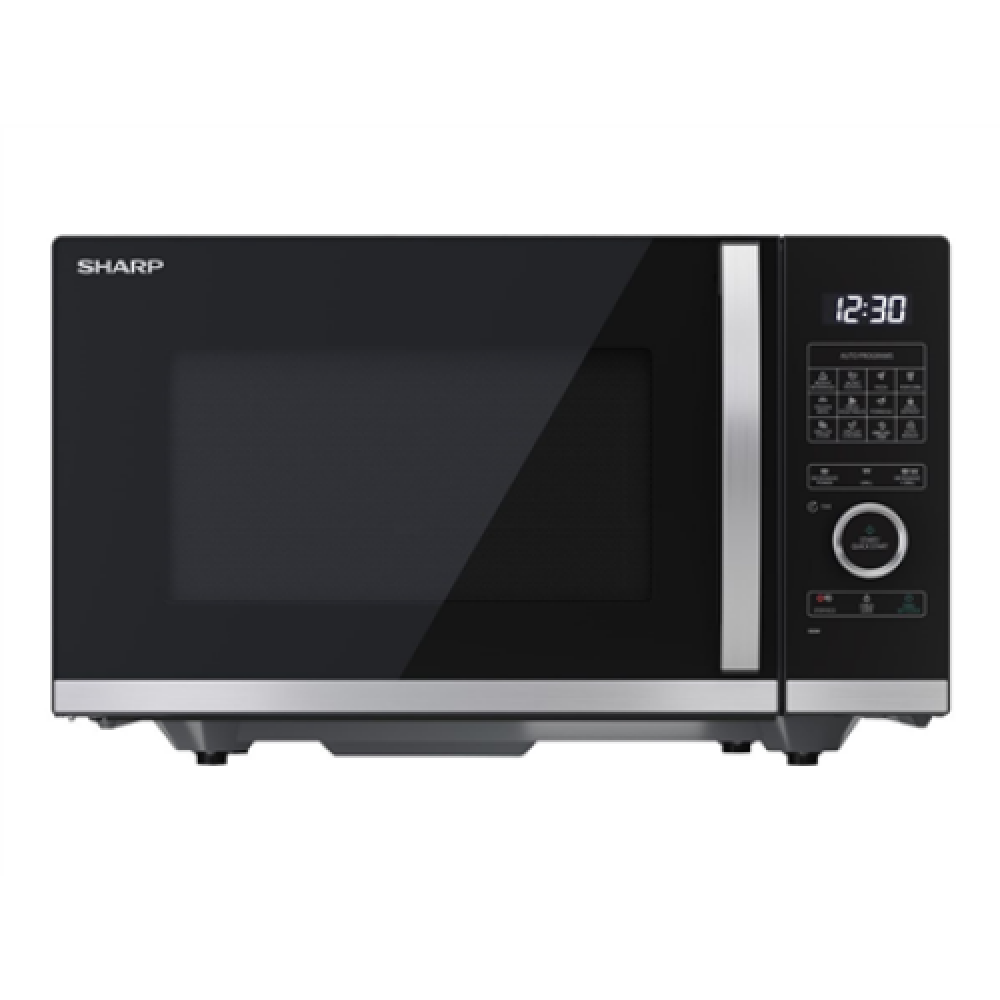 Sharp , Microwave Oven with Grill , YC-QG234AE-B , Free standing , 23 L , 900 W , Grill , Black