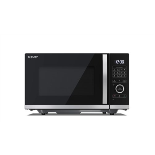 Sharp , Microwave Oven with Grill , YC-QG234AE-B , Free standing , 23 L , 900 W , Grill , Black