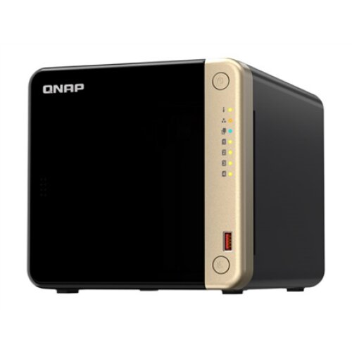 QNAP , 4-Bay desktop NAS , TS-464-8G , Intel Celeron , N5095 4-core , Processor frequency 2.9 GHz , 8 GB