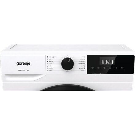 Gorenje Dryer Machine , DHNE82 , Energy efficiency class Class D , Front loading , 8 kg , LED , Depth 55 cm , White