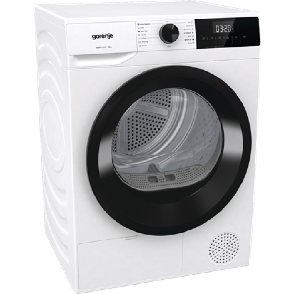 DHNE82 Gorenje Dryer Machine , DHNE82 , Energy efficiency class Class D , Front loading , 8 kg , LED , Depth 55 cm , White