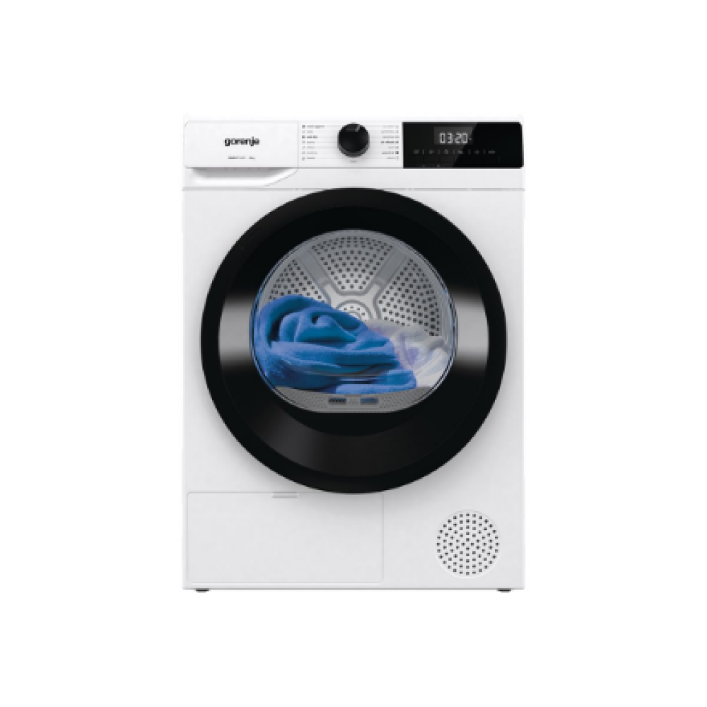 DHNE82 Gorenje Dryer Machine , DHNE82 , Energy efficiency class Class D , Front loading , 8 kg , LED , Depth 55 cm , White