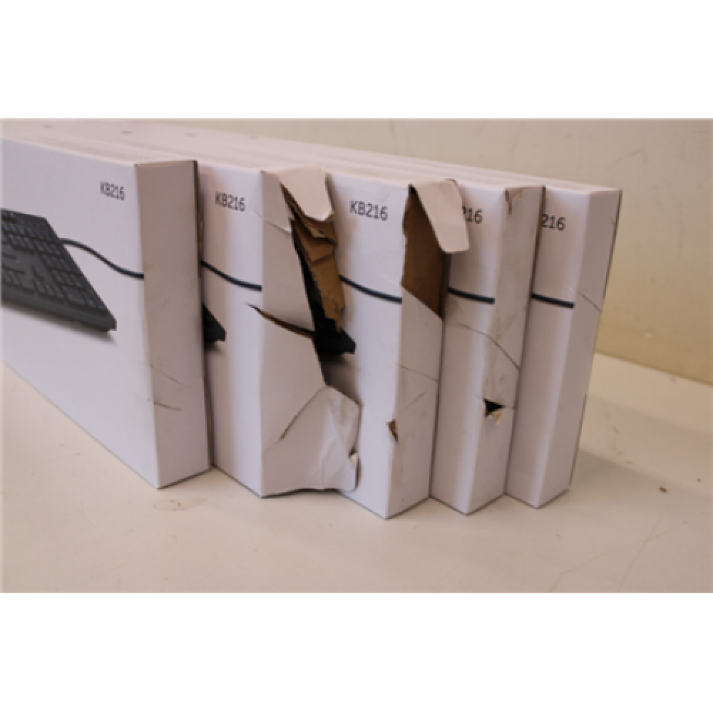 SALE OUT. Dell Keyboard KB216 Wired Multimedia US/International Black (RTL BOX) Dell DAMAGED PACKAGING, SCRATCH ON THE BACK OF THE PRODUCT