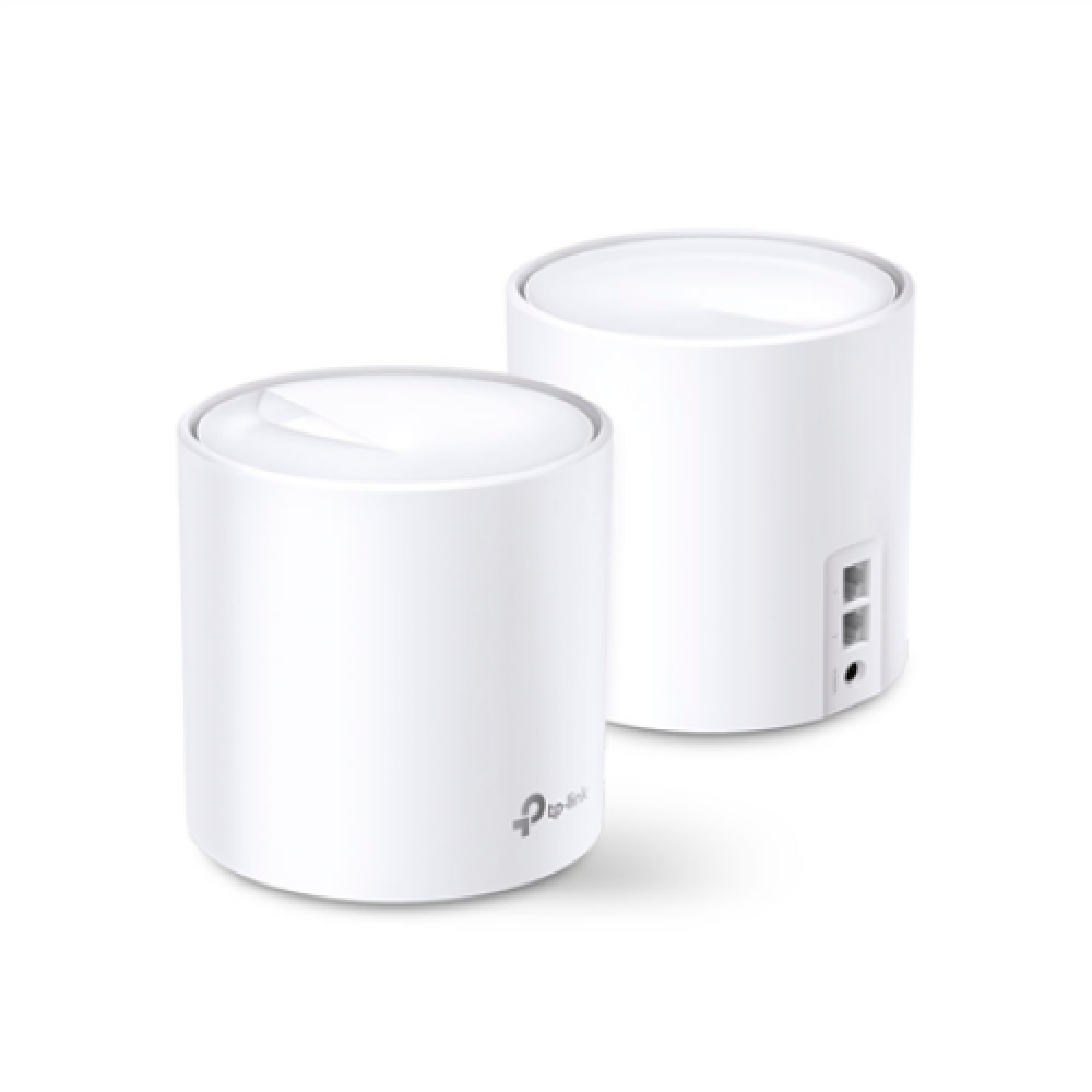 AX1800 Whole Home Mesh Wi-Fi 6 System , Deco X20 (2-pack) , 802.11ax , 1201+574 Mbit/s , 10/100/1000 Mbit/s , Ethernet LAN (RJ-45) ports 2 , Mesh Support Yes , MU-MiMO Yes , No mobile broadband , Antenna type 4xInternal per Deco uni