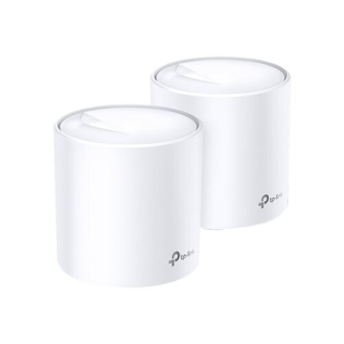 TP-LINK , AX1800 Whole Home Mesh Wi-Fi 6 System , Deco X20 (2-pack) , 802.11ax , 1201+574 Mbit/s , 10/100/1000 Mbit/s , Mesh Support Yes , MU-MiMO Yes , No mobile broadband , Antenna type 4xInternal per Deco uni