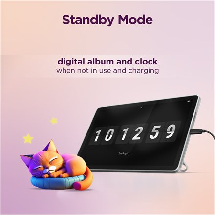 Lenovo Tab Wi-Fi (w/o power adapter) , ZAEH0167SE , 10.1 , Luna Grey , IPS , 1920 x 1200 pixels , MediaTek , Helio G85 , 4 GB , Soldered LPDDR4x , 64 GB , Wi-Fi , Front camera , 5 MP , Rear camera , 8 MP , Bluetooth , 5.3 , Android , 14 (Android 15 & 