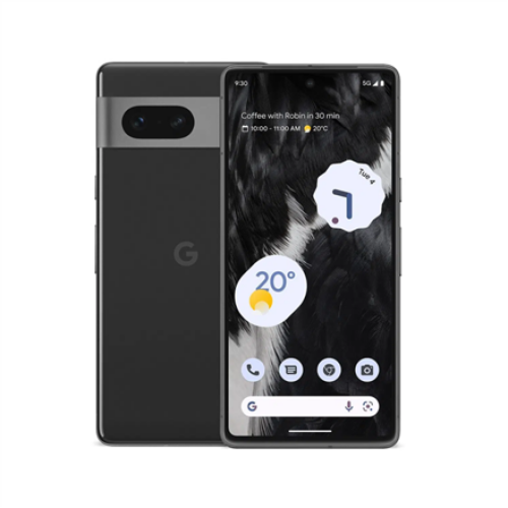 google Pixel 7 Obsidian 6.3 AMOLED Google Tensor G2 Internal RAM 8 GB 128 GB Dual SIM Nano-SIM 4G 5G Main camera 50+12 MP Secondary camera 10.8 MP Android 13 4355 mAh