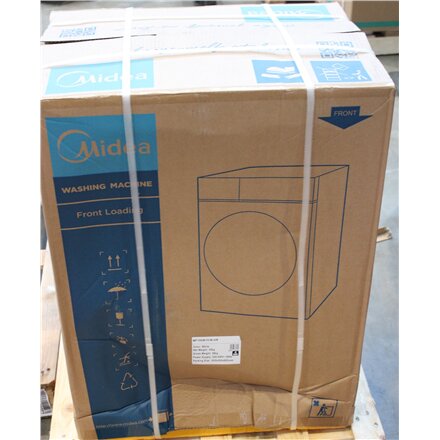 SALE OUT. Midea MF100W70/W-HR Washing Machine, D, Front loading, Depth 40 cm, 7 kg, White , Midea Washing Machine , MF100W70/W , Energy efficiency class D , Front loading , Washing capacity 7 kg , 1200 RPM , Depth 40 cm , Width 60 cm , Display , LED , Whi