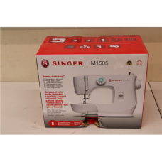 SALE OUT. Singer M1505 Sewing Machine, White , Singer Sewing Machine , M1505 , Number of stitches 6 , Number of buttonholes 1 , White , DAMAGED PACKAGING