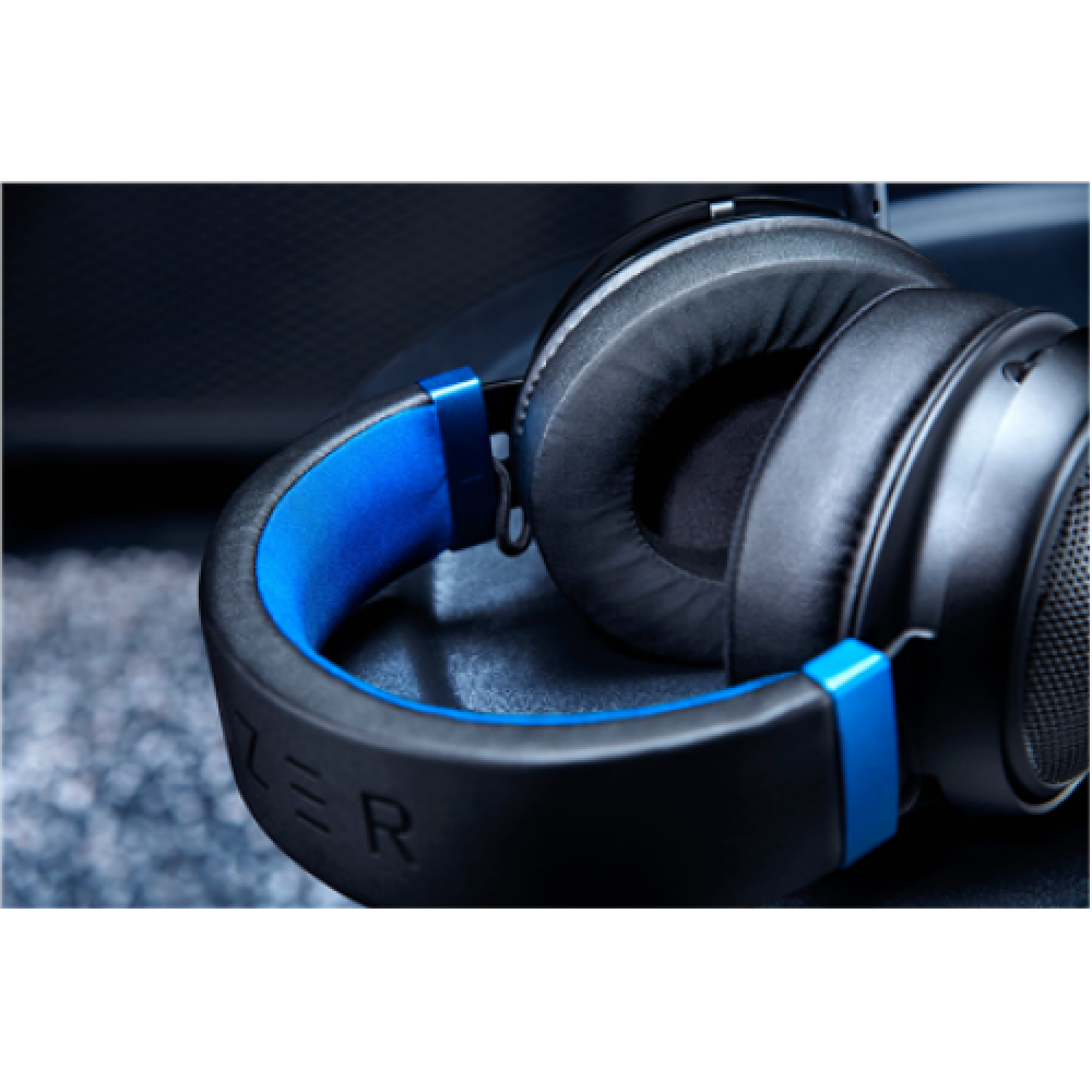 Razer Wired, Built-in microphone, Black/Blue, Headset, Kraken for console