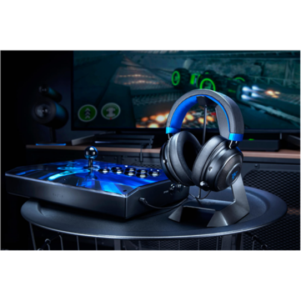 Razer Wired, Built-in microphone, Black/Blue, Headset, Kraken for console